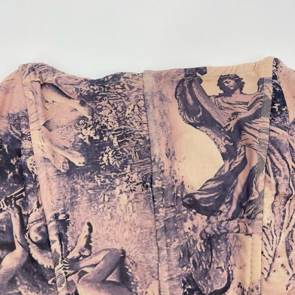 Superdown | Maeve Angel Toile Print Mesh Corset & Mini Skirt Set XS - Picture 6 of 15